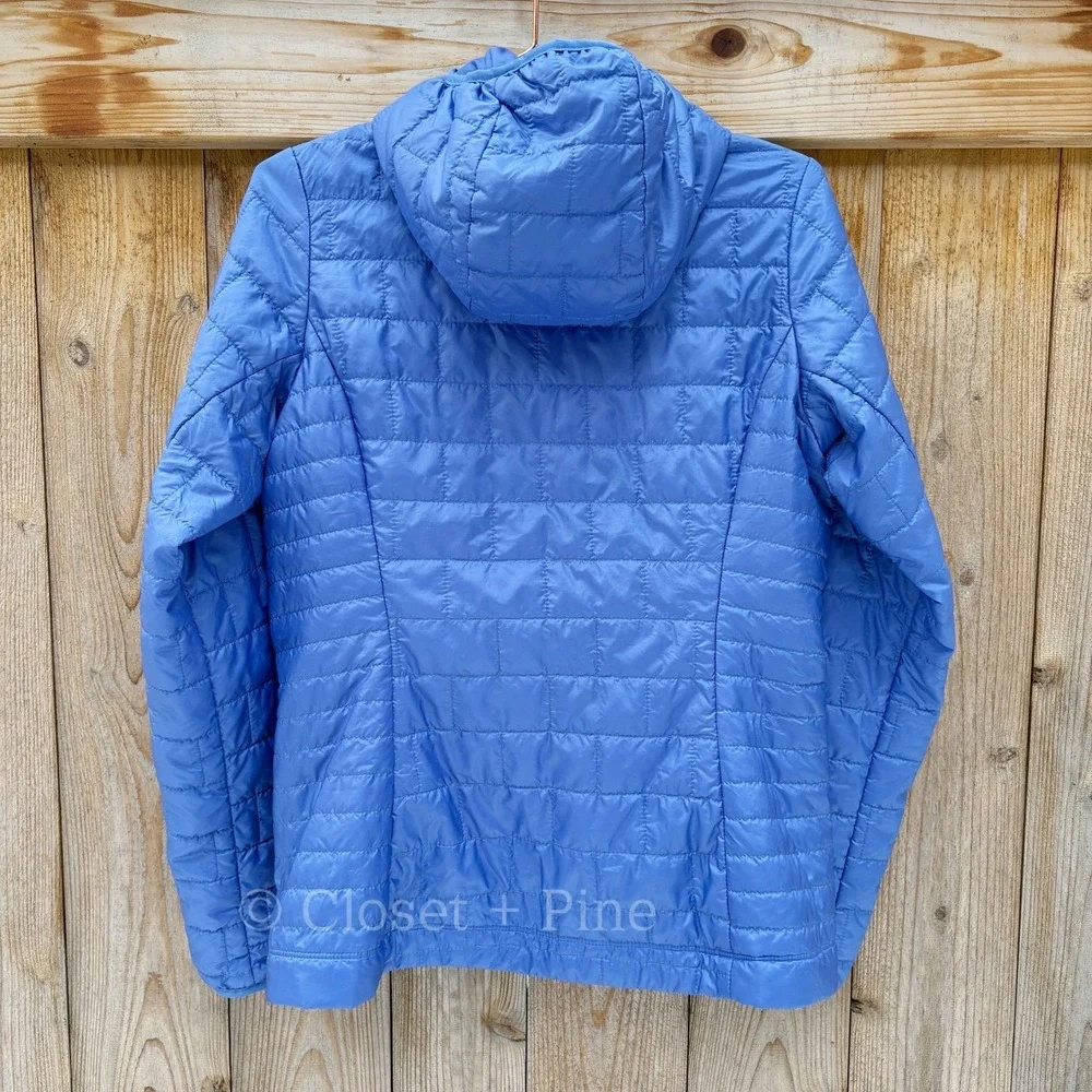 Patagonia Nano Puff Insulated Hoody Jacket Size Medium Float Blue - Picture 5 of 17